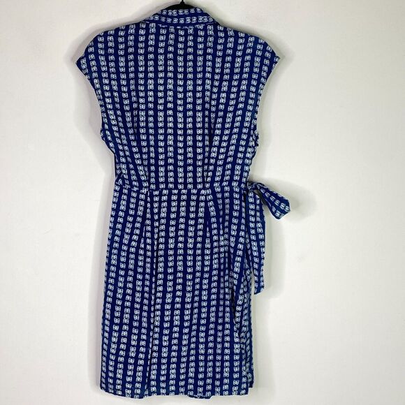 UO Urban Outfitters Butterfly Pattern Mini Tie Waist Wrap Dress Women's Size XS - Picture 2 of 9